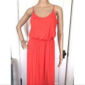 Lush Living Coral Maxi Dress
